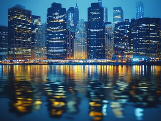 Poster - City Skyline at Night
