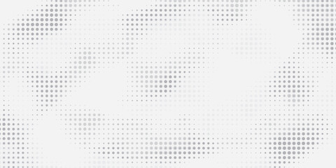 Wall Mural - Dot white gray wave light technology texture background. Abstract big data digital concept.eps 10