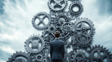Poster - business professional defining clear work processes, ensuring all tasks are broken down and managed 