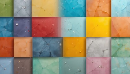 Poster - Colorful abstract textures art studio digital artwork creative workspace close-up view visual inspiration