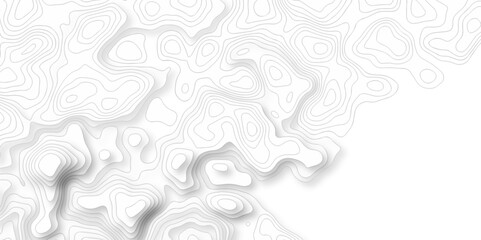 Poster - abstract topo contour map on white background, topographic contour lines. seamless pattern with line