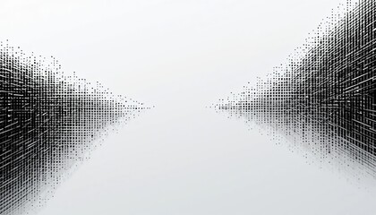 Poster - Dynamic abstract patterns creating visual depth digital art minimalist environment futuristic viewpoint conceptual design for creative inspiration