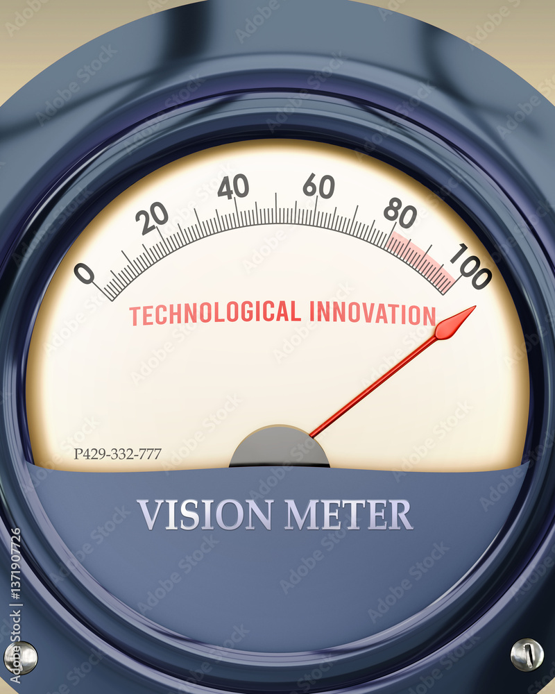 Vision Tech Meter Technological Innovation and Vision Meter that is hitting a full scale ...