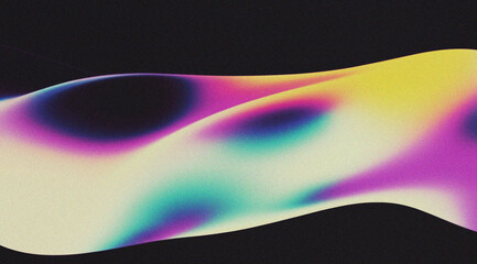 Wall Mural - Abstract background with blurred wavy lines in pink and orange colors