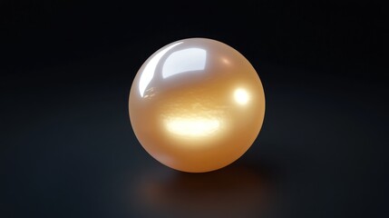 Poster - Elegant luminous sphere on a dark background for conceptual graphic elements