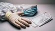 © สมเจตน์ หนูแก้ว - Protective gear masks and gloves healthcare setting medical equipment indoor close-up safety measures