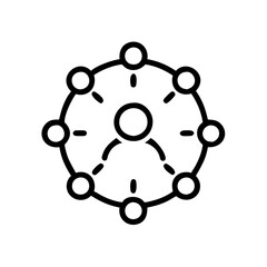 Poster - Sacred Circle Icon Representing Connection and Community  