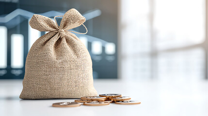 Poster - Investment strategies for small businesses financial growth image office environment close-up economic planning
