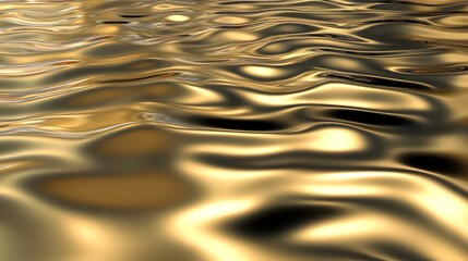 Aufkleber - Wavy golden background resembling a precious metal reflecting light