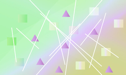 Poster - Abstract blurred color gradient with geometric shapes, background for presentation, banner, backdrop, wallpaper.