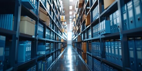 Poster - Navigate the digital landscape with secure document management systems for efficient data storage
