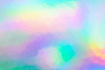 Canvas Print - holographic rainbow foil iridescent texture abstract hologram background