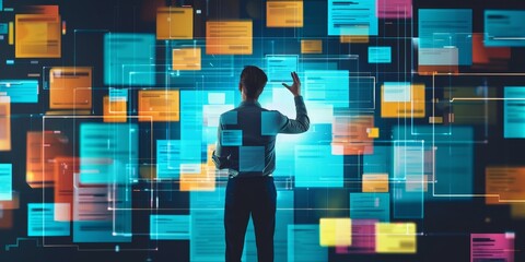 Fototapete - Optimize your workflow with intuitive file management systems for efficient document access and organization
