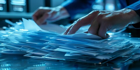 Fototapete - Unlock the potential of digital technology with comprehensive document management systems