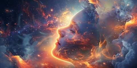 Fototapete - Illuminate your projects with dynamic imagery of enlightenment and clarity