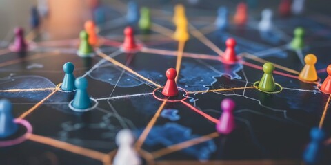 Poster - Social media marketing strategy connecting people