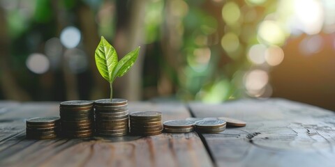Aufkleber - Income growth and financial stability through smart investment