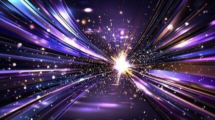 Aufkleber - Vibrant purple gradient background with dynamic motion and smooth color transitions.