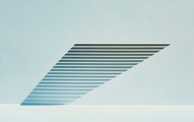 Poster - Angled Linear Air Vent on Light Blue Ceiling
