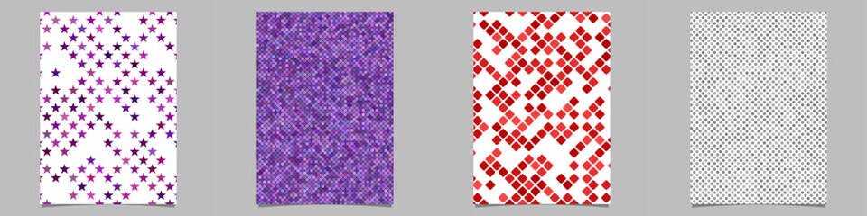 Poster - Abstract geometrical brochure background collection