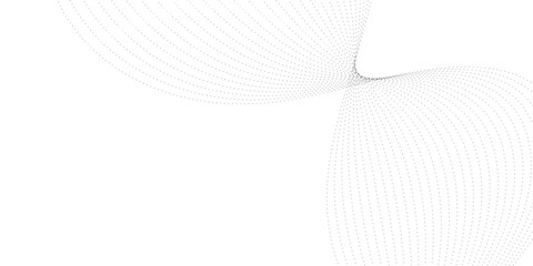 Poster - Halftone flowing wavy gradient dots shape isolated on transparent background. Digital future technology concept. Design for web design, music, cover, technology, science, data, banner, flayer, poster.