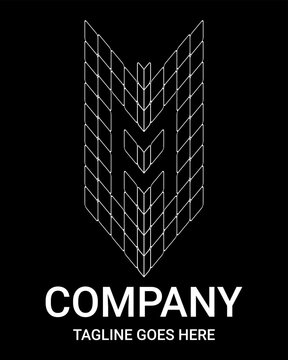 'A' Outline Letter Architecture Logo. Spider web style outline capital letter logo. Perfect for Company, T-shirt, Home, Architecture, Building, and Construction. Also suitable for sports car, gamer.