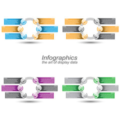 Leinwandbilder - Collection infographic template for modern data visualization and ranking and statistics.