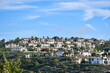 Luxury homes on the hills near New Port Beach in Orange County, Southern California.