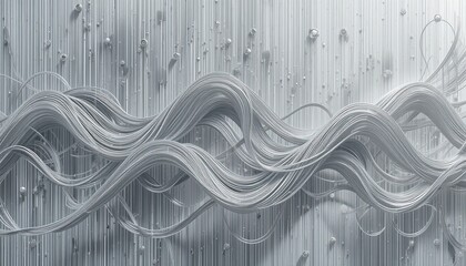 Poster - Dynamic flow of abstract lines and textures digital art modern environment minimalist aesthetic high-definition viewpoint