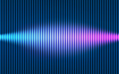 Poster - Neon light stripes abstract background blue and pink colorful design