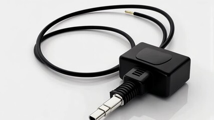 Aufkleber - Connector with cable on a plain background for electronic devices and repairs