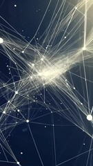 Poster - Abstract network illustration depicting interconnected nodes and lines in a dark background