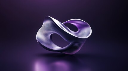 Sculptural form exploration of a futuristic concept with smooth curves