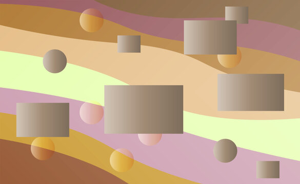 Blurred decorative design in abstract style with geometric shapes. Template for your brand book.