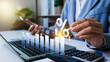 © TStudious - interest rates and dividends, investment returns, income, retirement Compensation fund, dividend tax, Fixed Deposit, Savings Account, Stocks, Finance and investment business growth arrow graph.