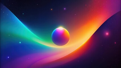 Poster - art, curve, technology, geometric, light, template, colourful, structure, computer graphic, futuristic, liquid, render, creativity, gradient, neon, elegance, marketing, blank, element