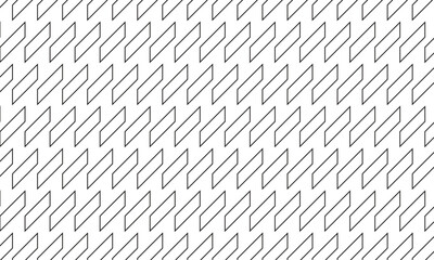 Leinwandbilder - abstract geometric diagonal black outline rectangular line pattern.