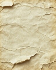 Poster - Distressed Beige Paper Texture with Crumpled Surface and Vintage Aesthetic for Artistic Backgrounds and Design Projects