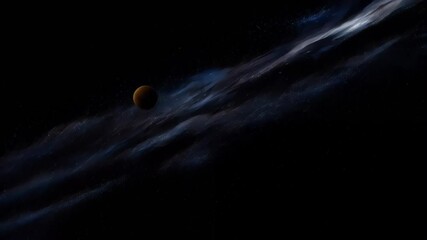 Wall Mural - smoke on black background, Journey through the solar system as planets orbit the sun, highlighting the diverse characteristics of each celestial body. Discover the wonders of space and cosmic dance 