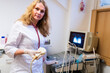 © ShapikMedia - Brno, Czech Republic - March 28, 2025: Veterinarian performs Ultrasound diagnostics of a cat during an appointment at a veterinary clinic. Ultrasound device for diagnostics
