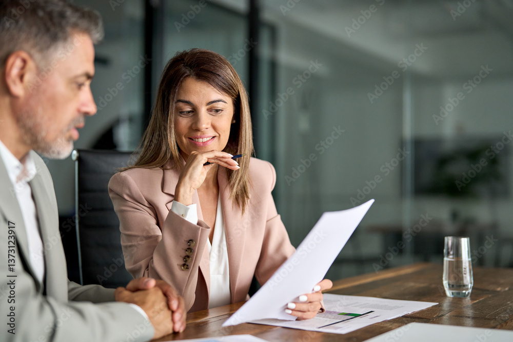 Legal consultancy concept. Business woman lawyer attorney showing ...