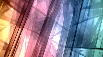 Fototapete - Abstract Colorful Geometric Pattern Background