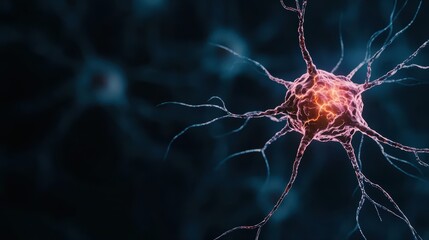 Poster - Intricate neuron structure with vibrant connections