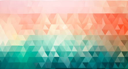 Aufkleber - geometric background featuring a vibrant gradient of triangular shapes. the colors transition smooth