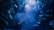 © TUL - Light streaming through the leaves in a dense jungle creates a magical and enchanting natural scene.