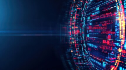 Leinwandbilder - Big data analytics driving informed decision making solid background