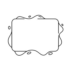Fototapete - Frame for Information: A minimalist, elegant frame, perfect for displaying text or imagery, providing a clean and stylish border for any content.