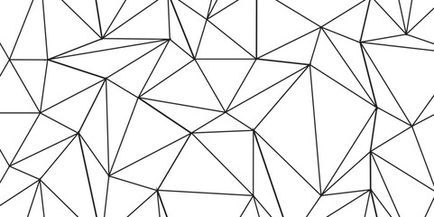 Fototapete - Abstract low poly geometric triangle grid background. Mockup isolated on white background. Retro of geometric shapes. Stock vector technology graphic web design wallpaper template, vector illustration