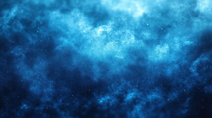 Poster - grainy dark blue gradient abstract blurred plain background with noise