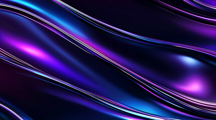 Poster - Dynamic abstract waves digital art colorful background visual environment artistic perspective modern design trends